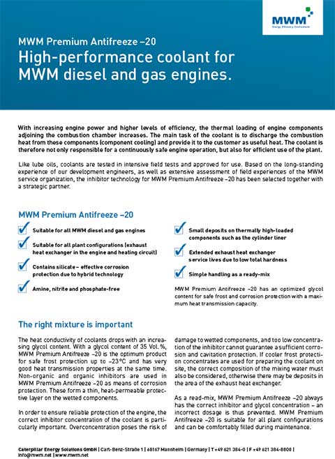 MWM Premium Antifreeze -20